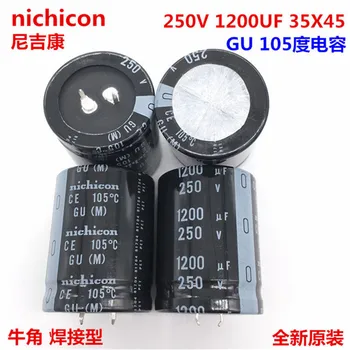 2 BUC/10BUC 1200uf 250v Nichicon GU 35x45mm 250V1200uF Snap-in PSU Condensator