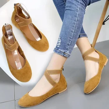 2022 Noua Culoare Solidă Pantofi pentru Femei de Moda Casual Plat Rotund Toe Doamnelor Mocasini Plus Dimensiune 43 de sex Feminin Pantofi de Mers pe jos Zapatillas