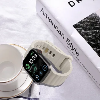 Silicon moale Sport Curea Pentru Apple Watch Band 8 SE Seria 7 49MM 45MM 41MM 44MM 40MM Watchband Pentru iWatch 6 5 4 3 42MM 38MM