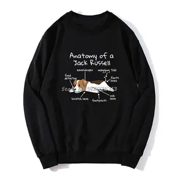 Anatomia Unui Jack Russell Terrier Hanorac Proprietar De Câine Cadou Barbati Pulover Pulovere Hip Hop Primavara Toamna Harajuku Streetwear