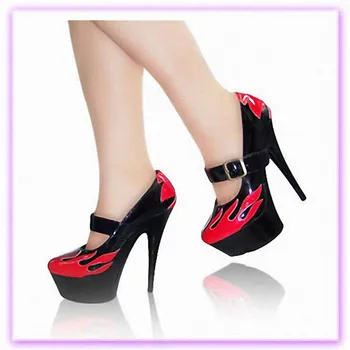 Tocuri Sexy fund gros de sticlă papuci de casă pantofi model de performanță poze pantofi de înaltă, cu un singur apel 15cm