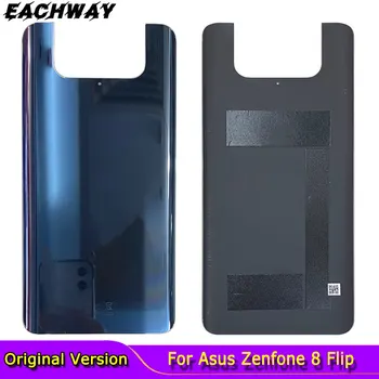 Pentru Asus Zenfone 8 Flip Baterie Capac Spate Sticla Capac Spate Ușă de Locuințe pentru Zenfone 8 Flip zs672ks Piese de Schimb + 3M Adeziv