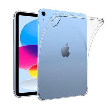 Rezistent la șocuri Coajă de Silicon Pentru Apple iPad 10 2.22 10.9-inch 10-a Generație Flexibil Tableta Caz Clar Capacul din Spate