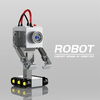 MOC Unt Robot Bloc Kit Anime amuzant Personaj de Film Bot pentru a Trece Unt Caramida Model de Puzzle Blocuri Cadou de Ziua de nastere