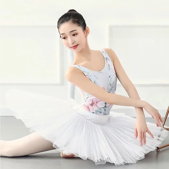 Tipărite Gimnastica Tricou Adult Dans Corp Salopeta de Balet Tricouri pentru Fete Rezervor Body Fete Haine pentru Dans