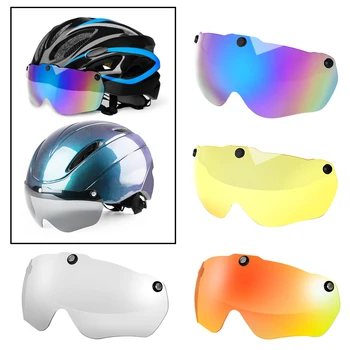 UV-Protect Ochelari de Înlocuire a Cristalinului bicycleAnti Impact Casca Ochi Scut Biciclete de Triatlon Magnetic Parasolar Accesorii