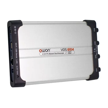 OWON 4 Canale Digitale Virtuale Osciloscoape 8bits 70MHz 100MHz 1Gsa/s USB Type-C, 5-15V 10M Record VDS6074 VDS6104 Osciloscop