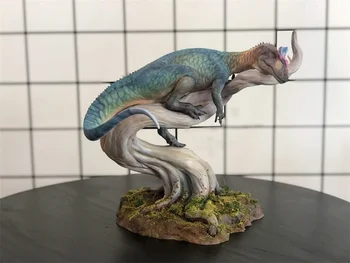 1/15 LINGHU ART STUDIO Cryolophosaurus Scena Modelul Theropoda Dinozaur Animal Figura Colector Dilophosauridae Decor Cadou Kit