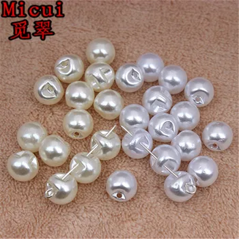 Micui 100buc 10mm Forma Rotunda Perla de cusut ABS Perle Album Coase Margele Pentru Bijuterii de Artizanat Haine Decoratiuni ZZ388