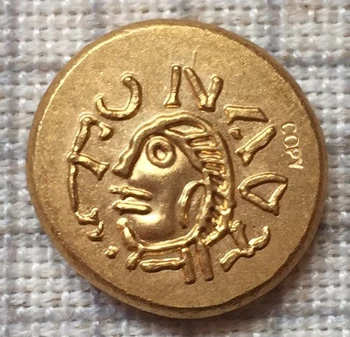 24-K aur placate cu secolul al vii-lea monedă COPIE