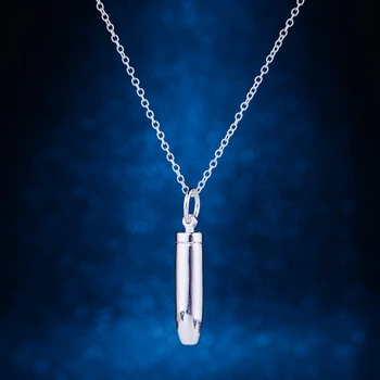 Colier din argint, placat cu argint Pandantiv moda bijuterii , glonț strălucitoare de lumină /gfnaowua hwvaqoca LQ-P181
