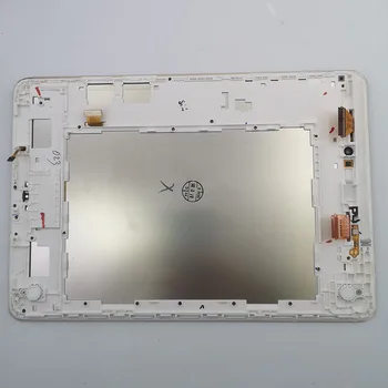 piese utilizate alb, LCD Pentru Samsung Galaxy Tab a 9.7 P550 SM-P550 Display Touch Screen Digitizer Senzori de Asamblare Panou cu Rama