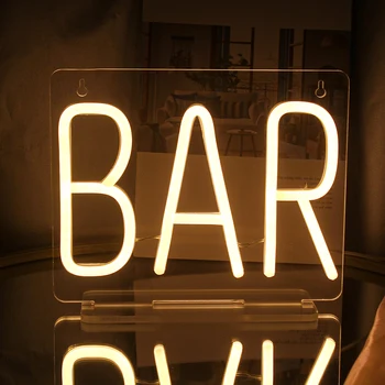 Wanxing LED Bar Semn de Neon USB BAR Putere Lumina Alb Cald Scrisoare de Publicitate Bord Afișaj Electronic Semn de Partid Decor