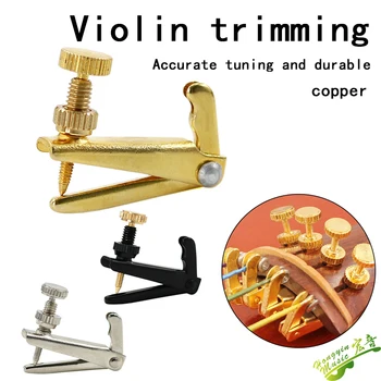 Vioara trimmer cârlig tuner trimmer șurub gong răsucire sârmă de metal instrumente de material accesorii