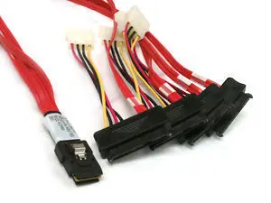 Cablecc CYDZ LSI 3Ware Cablu Mini SAS SFF 8087 36pin la SFF 8482 Hard Disk și Putere x4 SAS