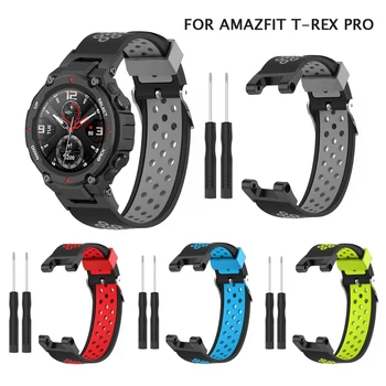 Curea de ceas pentru Amazfit T-Rex Pro Silicon Înlocuire brățară Brățară pentru Xiaomi Huami Amazfit T Rex Ceas Inteligent Trupa Centura