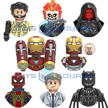 Ulise Klaw Panteră Neagră Iron Man, Spider Man Everett a Crescut Ghost Rider Red Skull Model Blocuri MOC Cărămizi Set de Cadouri de Jucărie
