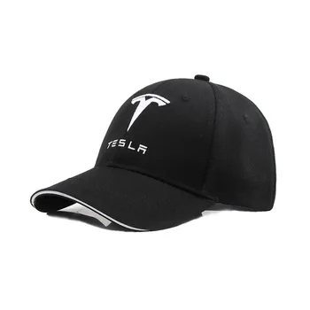 Solid de Culoare Broderie Tesla Pălărie Capac de Bumbac Tendință de Protecție solară, Pălării pentru Tesla Model 3 Model Y Model S Accesorii Auto
