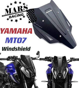 Se potriveste Pentru YAMAHA FZ07 MT07 MT-07 mt07 2021 2022 Motocicleta Negru Parbriz Parbriz Aluminiu Kit Deflector Carenaj Acoperi