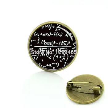Mathematal miros Simbol pin metalic costume pentru bărbați cămăși insigna noutate Interesantă mathematal formula broșe C 1278