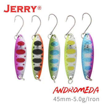 Jerry Andromeda mult de Turnare flutter linguri de metal de iarnă momeli de pescuit 5pcs 5g momeală artificială