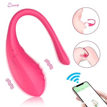 G Spot Dildo Vibrator pentru Femei Wireless Bluetooth Control de la Distanță APP Uzura Vibratoare Ou Clitoris sex Feminin Chilotei Sex Jucării pentru Adulți