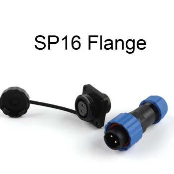 SP16 IP68 Flanșă TIP Conector Impermeabil 2/3/4/5/6/7/9Pin Conector Plug-and-Socket Industriale de Calitate Superioară Conectori de Sârmă