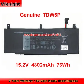 Autentic TDW5P Baterie 0V9XD7 pentru Dell Alienware 13 R3 ALW13C-D2718 ALW13CR-1738 ALW13CR-2508 ALW13CR-2718 15.2 V 4802mAh 76Wh