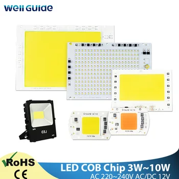 COB Chip 5W~100W 220V AC Integrat Lampă cu LED-uri Chip 30W 50W 10W 20W Smart IC Driver LED Bulb Lampa pentru Inundații Lumina Reflectoarelor Diy