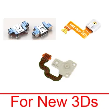 C Butonul Joystick&Microfon Cablu Flex Pentru New 3DS XL LL USB, Priza Jack Conector Dock Încărcător Port de Încărcare de Reparare Parte