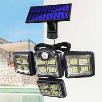 Solar Alimentat de Perete de Lumină LED-uri COB rezistent la apa Control de la Distanță de Iluminare Lumina de Perete Panou Solar Decor Strada Lumina