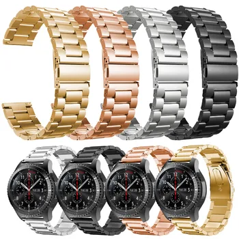 Banda din Oțel inoxidabil pentru Samsung Galaxy Watch 46mm S3 S2 22mm SM-R800NZSAXAR 20mm Amazfit BIP Curea Galxy Watch 42mm Bratara