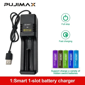 PUJIMAX Nou 1 Slot USB Plug Baterie 18650 Incarcator Inteligent de Siguranță de Încărcare Rapidă Pentru 18650 Li-ion Baterie Reîncărcabilă de Încărcare Instrument
