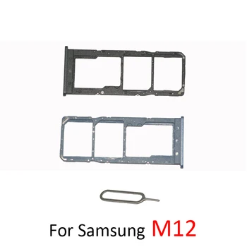 SIM Card Micro SD Tava Pentru Samsung Galaxy M12 Original Nou Telefon Sim-ul Slot pentru Card de Suport Pentru Samsung M12 Cu Ejector