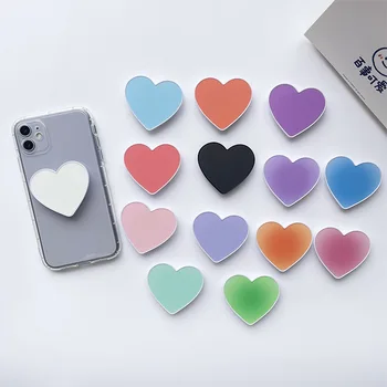 Culoare solidă de Dragoste Inima Suport de Prindere Stand Deget Inelul de Prindere Tok pentru IPhone Samsung Smartphone Huawei Telefon Pliabil Suport stativ