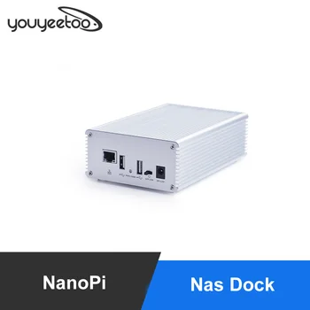 Smartfly FriendlyElec NAS Kit pentru NanoPi NEO/NEO2/PLUS2 Aluminiu Caz OpenMediaVault Gata NanoPi NEO/NEO2/PLUS Aplicație