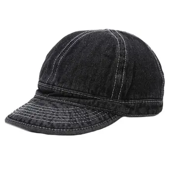 Unisex Vintage Spălate Denim Șapcă De Baseball Scurt Refuz De Protecție Solară Atins Trucker Hat