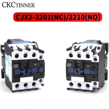CJX2-3201/3210 50/60HZ 32A AC contactor Montate pe Șină Din 3P+1NO Normal Deschis Contactor 24V-380V