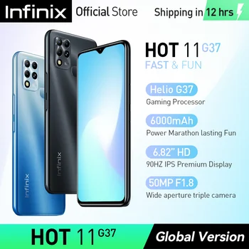infinix HOT 11 Smartphone Helio G37 Gaming Procesor 6.6