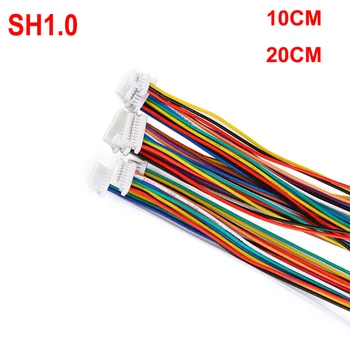 10buc SH1.0 Singur Conector Cablu 28AWG 10 cm/20cm DIY SH1.0mm 2/3/4/5/6/7/8/9/10 Pin Electronice Linie Terminalul de Conectare Plug