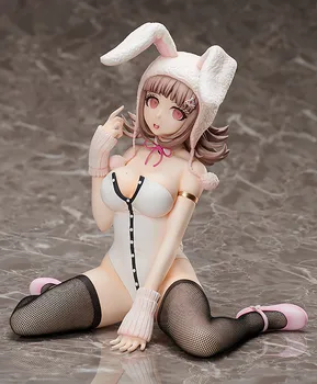 100% Original:Danganronpa Nanami Chiaki fata Bunny 21.5 cm PVC Acțiune Figura Figura Anime Jucarii Model Figura de Colectare Papusa Cadou