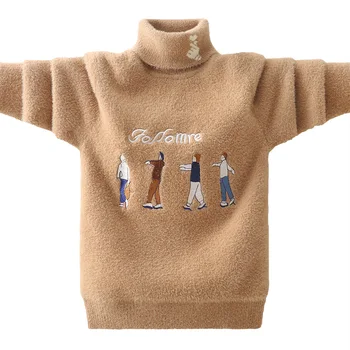 iarna Baieti Ține de cald Pulover de Bumbac îmbrăcăminte pentru copii Pulover Guler pulover pulover Copii haine Baieti haine