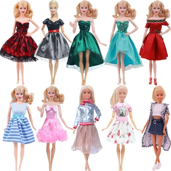 2022 mai Noi Rochie Papusa de Moda Casual Uzura lucrate Manual pentru Fete Haine Pentru Barbie Papusa Accesorii DIY Jucarii Baby Doll Cadou de Crăciun