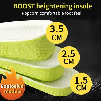 1.5-3.5 cm Înălțime Crește Brant de Spuma de Memorie Pantofi Unic Pad Respirabil Absorbție de Șoc Confortabil pentru Barbati Femei Îngrijire Picioare