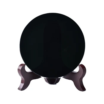 1 buc top Naturale Cristal de Cuarț Negru Obsidian Disc de formă neregulată Energie Reiki Cameră de Piatră Biroul de Acasă Decor Acvariu Accesorii
