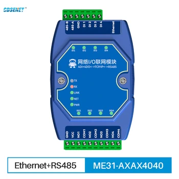Ethernet I/O Rețea Modulul de Comutare Valoare de Achiziție de Control ModBus 4DI+4AM CDSENET ME31-AXAX4040 RS485 Port Serial RJ45