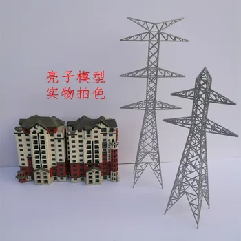 Nisip Model De Masă De Înaltă Tensiune Turn De Turn De Transmisie Prin Cablu Turn Model Butoi De Plastic Turn