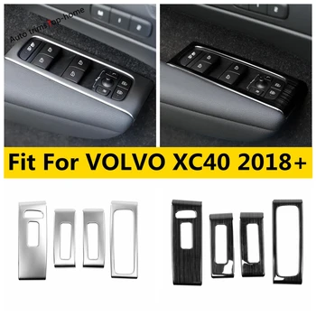 Pentru VOLVO XC40 2018 - 2022 Masina geamurilor de Sticlă Buton Comutator de Turnare Capac Panou Kit Tapiterie Interior din Oțel Inoxidabil Accesorii
