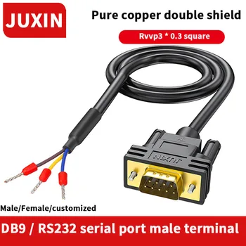 Port serial DB9 singur cablu de sex masculin și de sex feminin RS232 cablu de conectare 485 sârmă 38 pin 9-pin port COM 235 terminal de sârmă 3-core