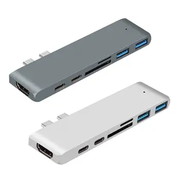 6 In 1 USB de Tip C HUB USB C La HDMI compatibil SD Reader PD 100W Încărcător Stație de Andocare Pentru Pro SD Card mai Multe Reader
